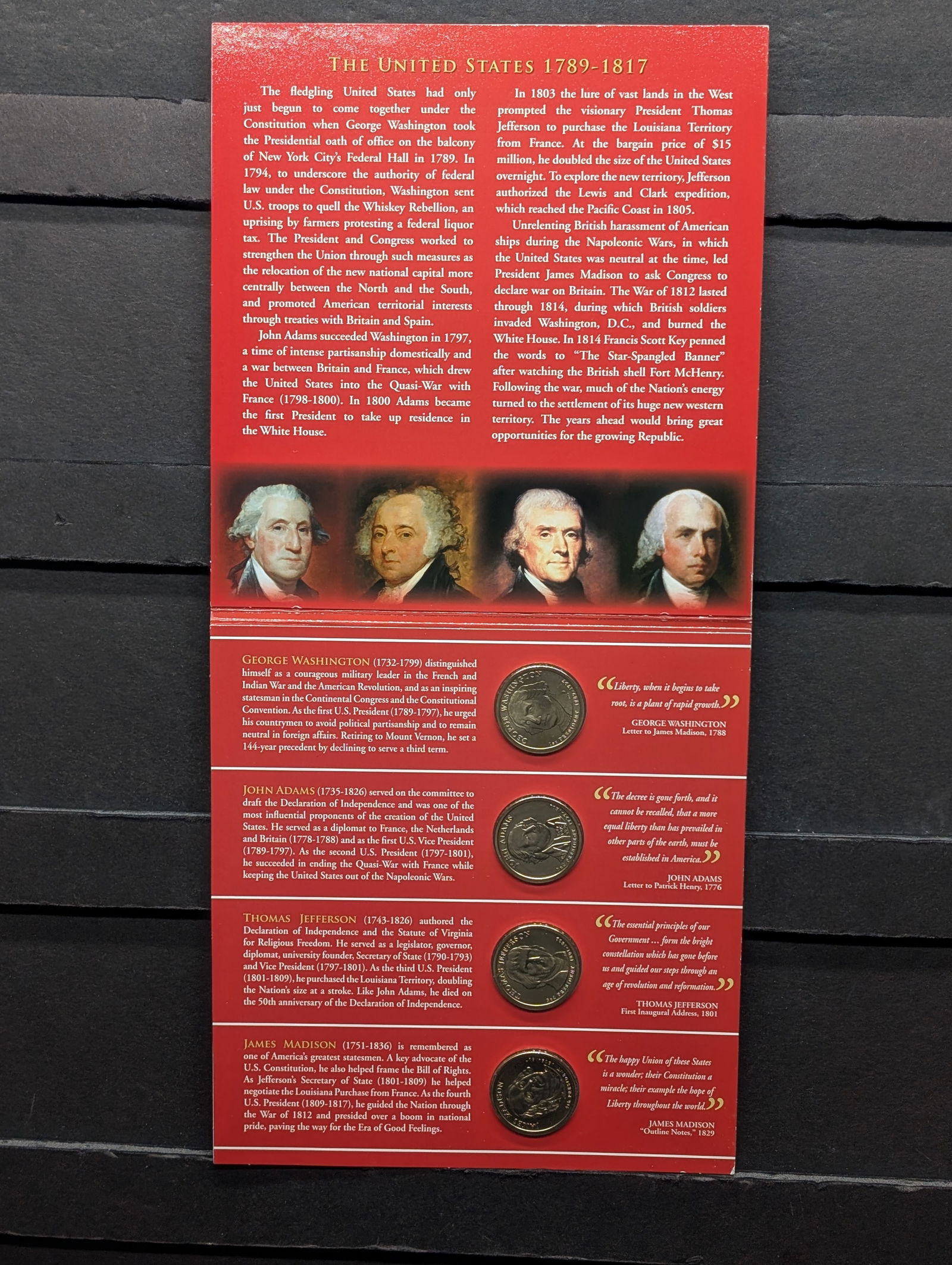 2007 U.S. Mint Presidential $1 Coin Uncirculated Set in OGP w/ COA (1 of 5)