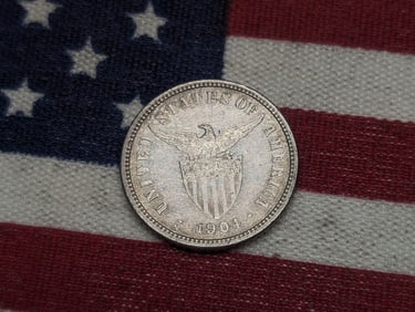 1904-S Philippines Ten Centavos, 90% Silver, 2.6924 Gr.