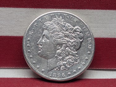 **XF/AU** 1896-S Morgan Silver Dollar