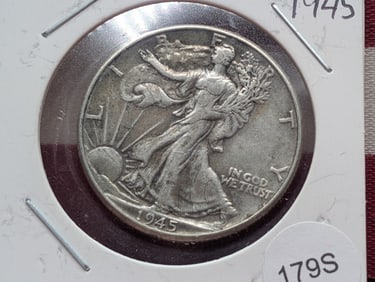 1945 Walking Liberty Half Dollar