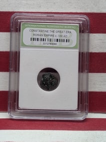 c. 330 AD Constantine the Great Era Roman Empire Coin - INB