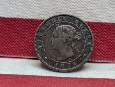 1871 Prince Edward Island Cent. Nice Very Fine. Only coin from this province.