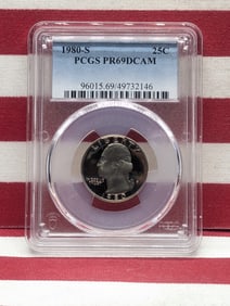 1980-S PROOF Washington Quarter - PCGS PR69 DCAM