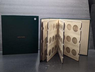 1922 - 1925 Peace Dollars In A Littleton Custom Coin Album, 54 Coins Total, All MS+
