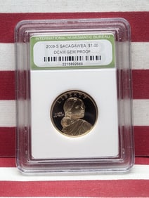 2009-S Sacagawea Dollar Three Sisters - Slabbed INB. GEM PROOF DCAM