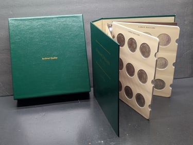 (17) 1921-P & (1) 1921-D Morgan Dollars In A Littleton Custom Coin Album, All MS+
