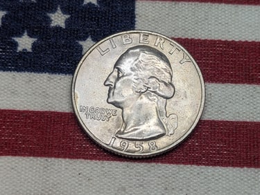 1958-D Washington 90% Silver Quarter