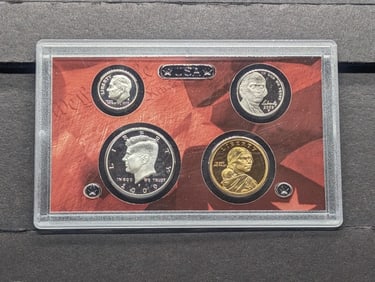 Partial 2009-S U.S. Mint Silver Proof Set, No Box or Quarters