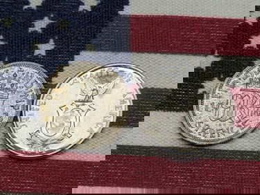 1943 United Kingdom 6 Silver Pence & 1944-D Philippines 20 Centavos *AU*, 75% Silver (2 PCS)