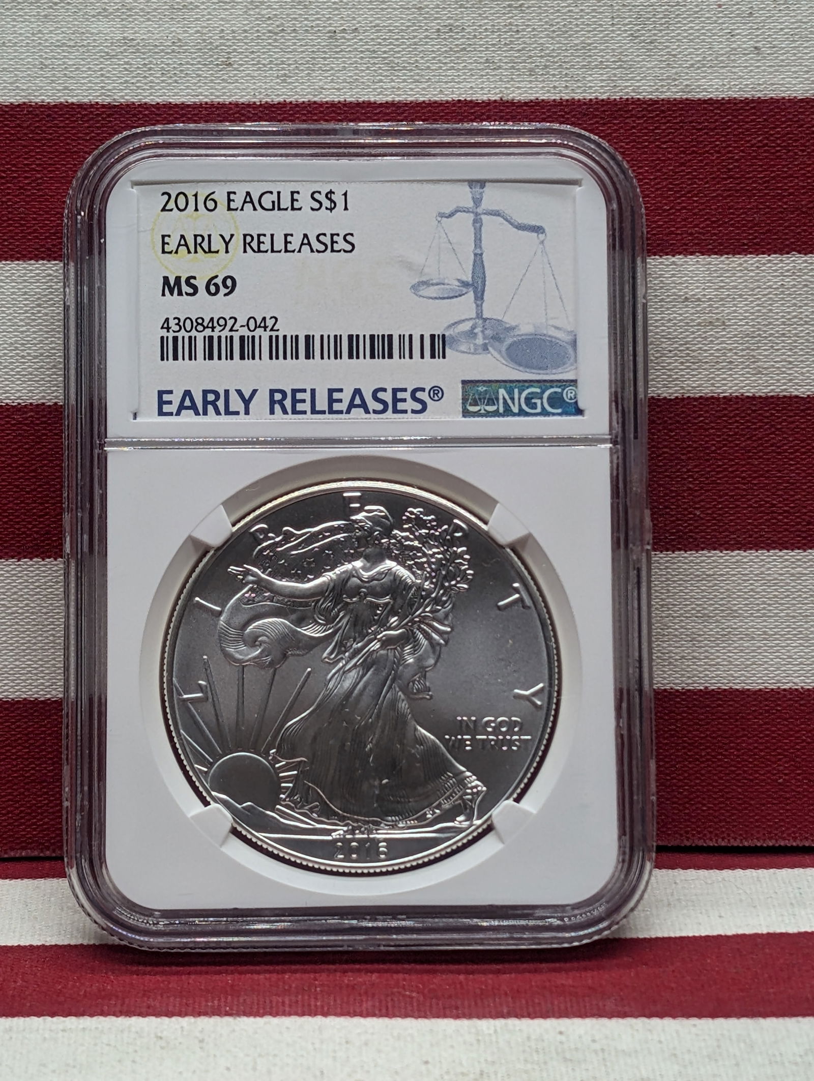 2016 American Silver Eagle - NGC MS69 *Early Release* (1 of 4)