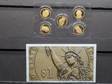 Presidential Dollar Collection in Gem Proof Condition