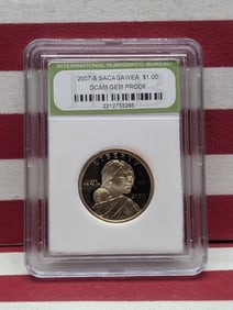 2007-S Sacagawea Dollar - Slabbed INB. GEM PROOF DCAM