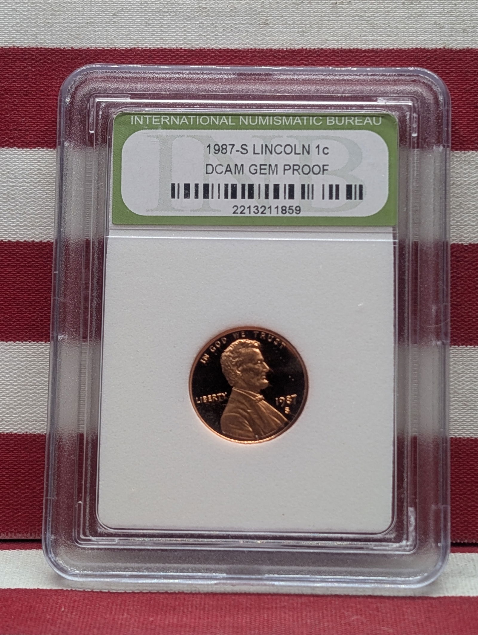1987-S Lincoln Memorial Cent - Slabbed INB. GEM PROOF DCAM (1 of 4)
