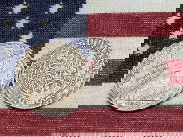 1893 United Kingdom 1 Silver Shilling *FINE* & 1941-S French Indo-China 20 Cents (2 PCS)