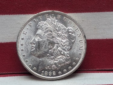 **BU** 1892-O Morgan Silver Dollar - Tough Date!!