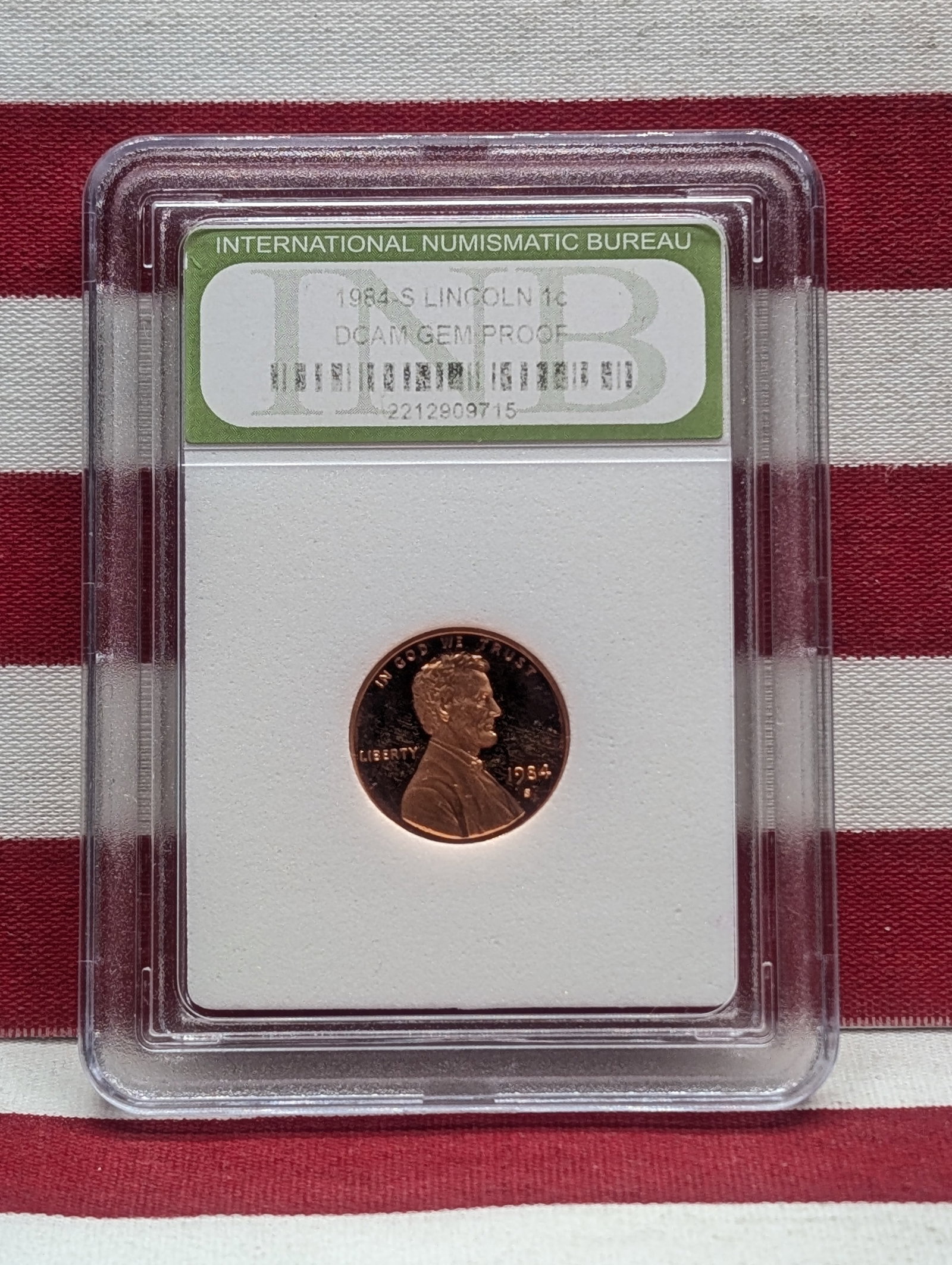 1984-S Lincoln Memorial Cent - Slabbed INB. GEM PROOF DCAM (1 of 4)