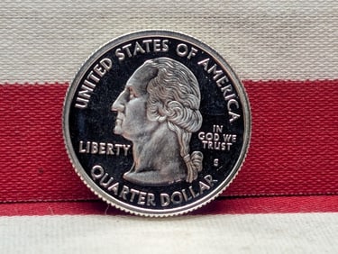 2001-S PROOF Rhode Island Statehood 90% Silver Quarter