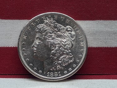 1881-S Morgan Silver Dollar **GEM BU**