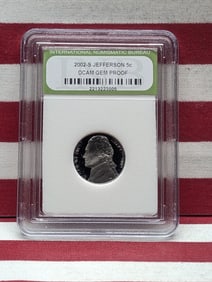 2002-S Jefferson Nickel - Slabbed INB. GEM PROOF DCAM