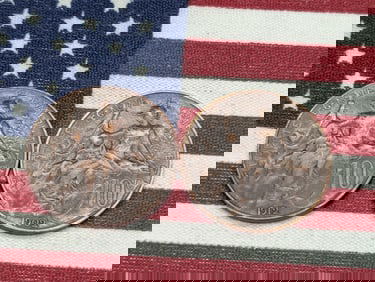 1902 & 1912 France 10 Centimes