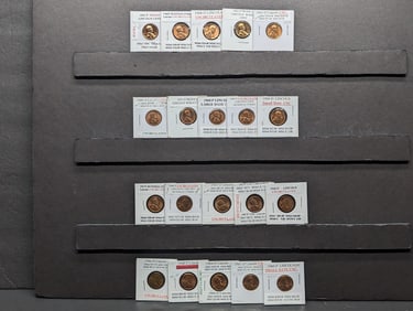 (20) Assorted Lincoln Wheat & Memorial Cents, Proof & UNC., Includes 1945 PD&S, 1946-D, 1948-D Wheat