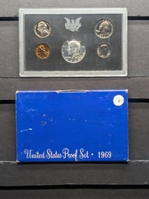 1969 -S U.S. Proof Set In OGP w/40% Silver Kennedy Half Dollar