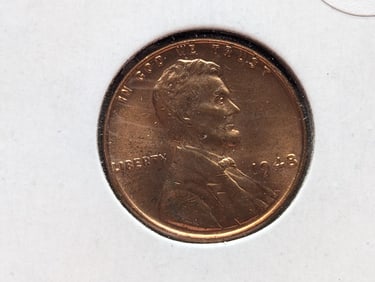 1948 GEM UNC RED Lincoln Wheat Cent