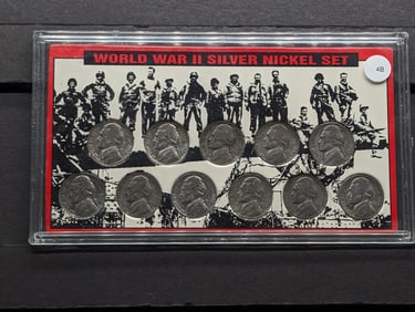 (11) WWII 35% Silver Jefferson Nickel Set
