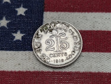 1910 Ceylon 25 Cents