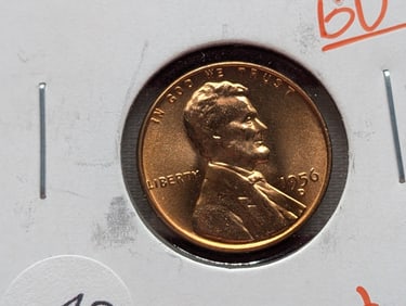 1956-D GEM BU Lincoln Wheat Cent