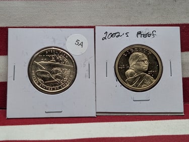 2002-S Sacagawea Dollar & 2024-P Illinois American Innovation Dollar