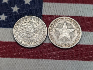 1920 & 1952 Ten Centavos Coins