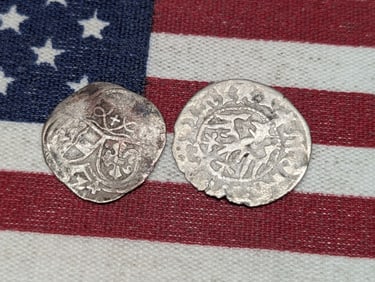 (2) Silver Spanish Coins