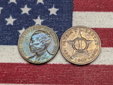 1946 & 1953 One Centavo Coins