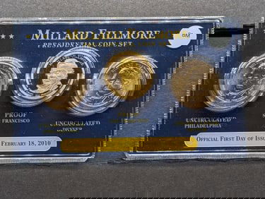 2010 PD&S Millard Fillmore Presidential Coin Set