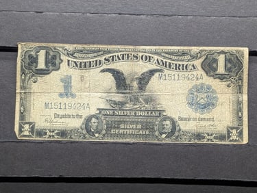 1899 $1 Black Eagle Silver Certificate U.S. Note