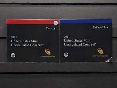 2011 P&D U.S. Uncirculated Coin Set In OGP w/Presidential Dollars, Sacagawea Dollars & ATB Quarters