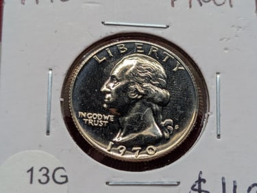 1970-S PROOF Washington Quarter