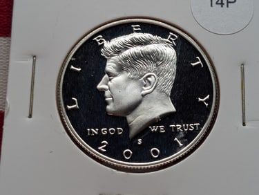 2001-S 90% Silver Proof Kennedy Half Dollar