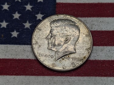 1968-D Kennedy Half Dollar, 40% Silver