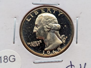 1969-S PROOF Washington Quarter