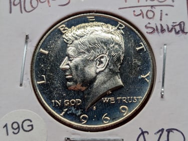 1969-S PROOF Kennedy 50c. 40% Silver