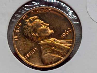 1962-P Lincoln Memorial Cent, Red Proof