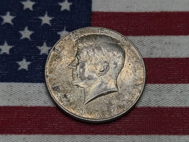 1967-P Kennedy Half Dollar, 40% Silver