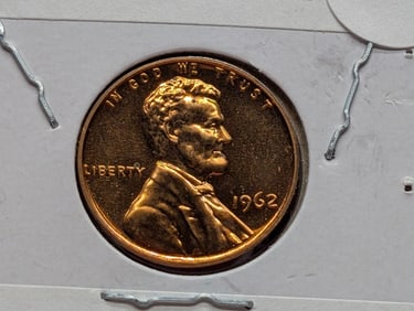 1962-P Lincoln Memorial Cent, Red Proof