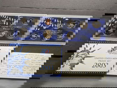 2003 -S U.S. Mint Proof Set In OGP With COA, Includes State Quarters