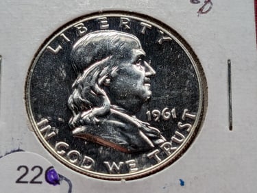 1961 Silver Proof Franklin Half