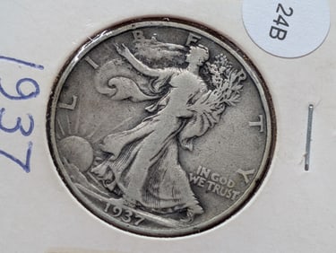 1937 Walking Liberty Half Dollar