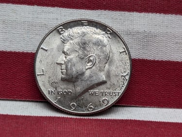 1969-D Kennedy Half Dollar, 40% Silver