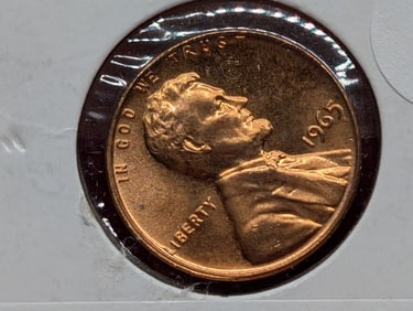 1965-P Lincoln Memorial Cent, Red